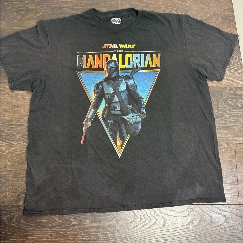 Star Wars The Mandalorian Black T-Shirt
